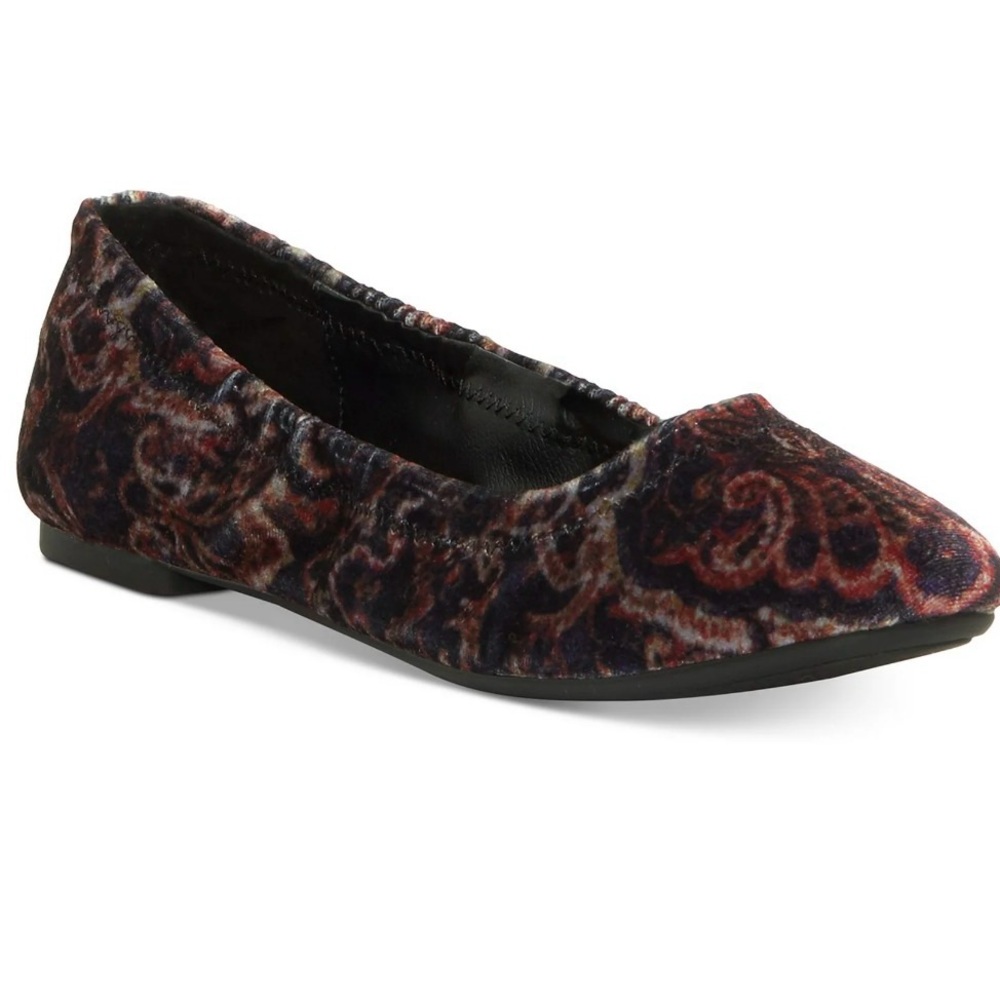 Lucky Brand Multicolor Velvet Emmie Ballet Flats